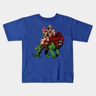 Pixel Man and Teela Fox Kids T-Shirt